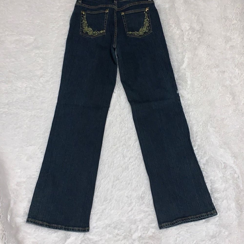 Vintage Lawman Gold Embroidered Western‎ Jeans Size 27X31